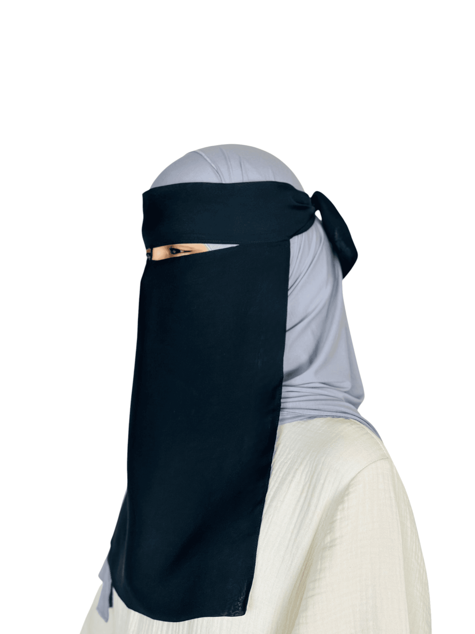 Silk/Cotton Georgette Niqab - Image 3