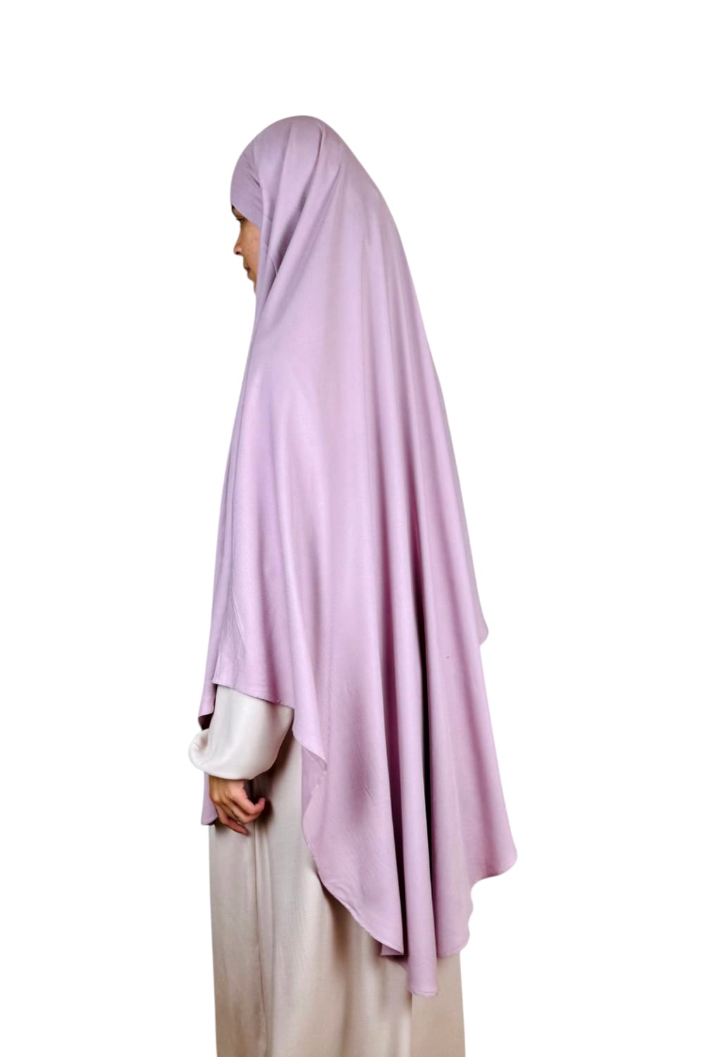 The Ease Khimar Dusty Pink - Image 4