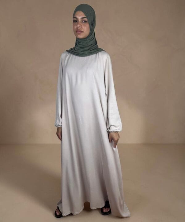 The Ease Dress Beige