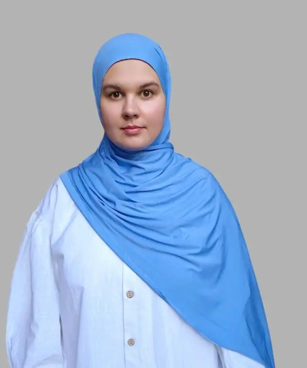 Bamboo Jersey Hijab Blue