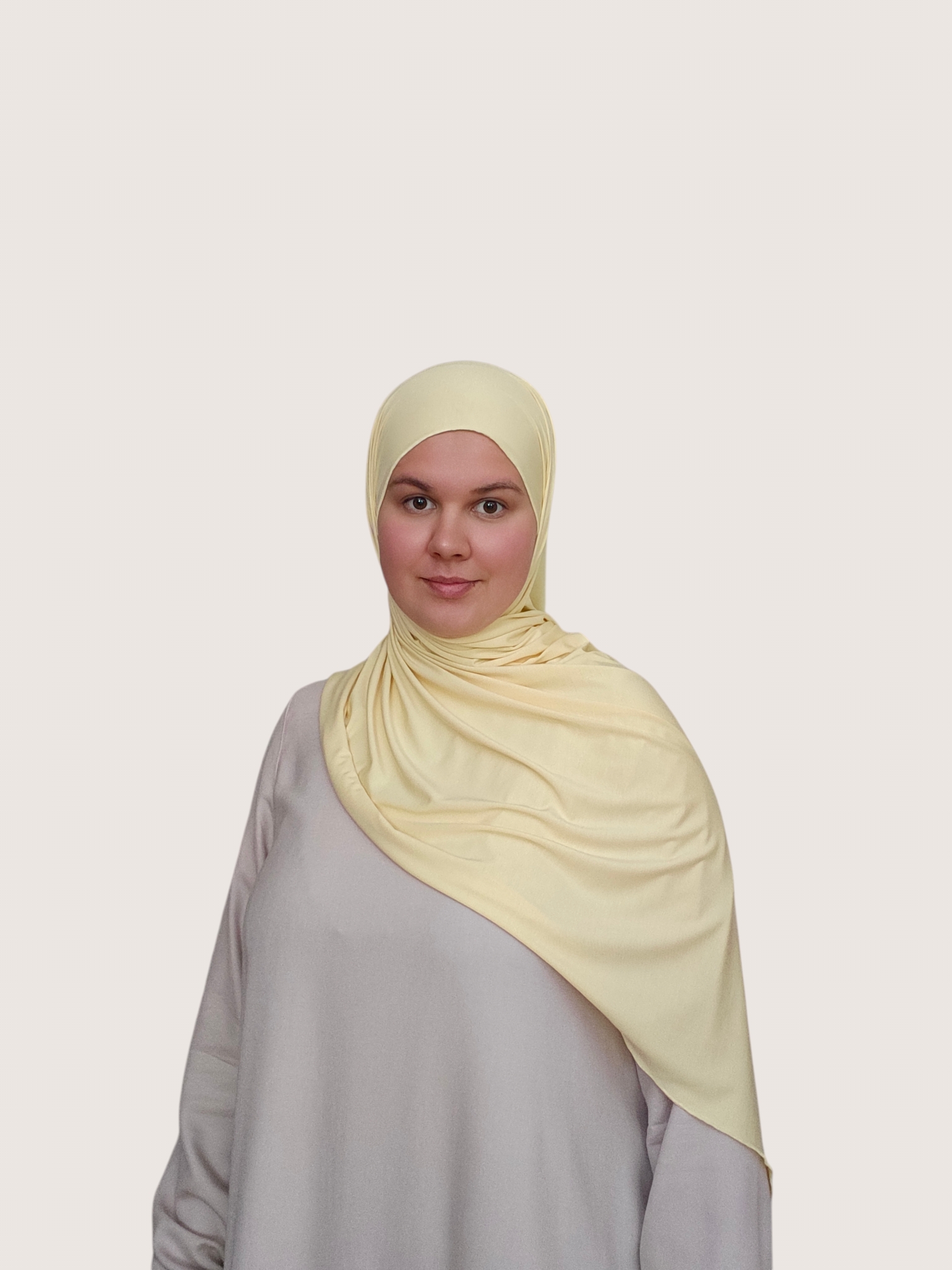 Bamboo Jersey Hijab Butter Yellow - Image 3