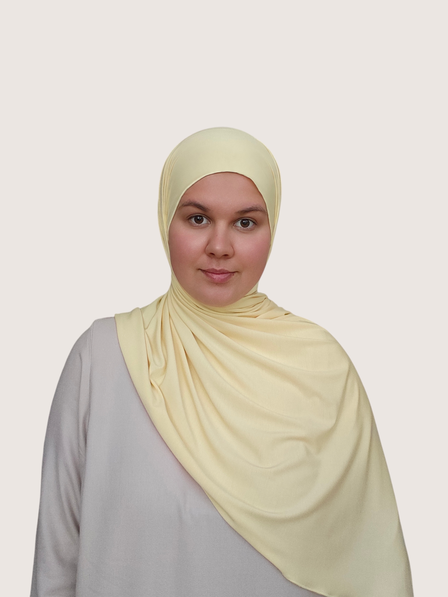Bamboo Jersey Hijab Butter Yellow - Image 5