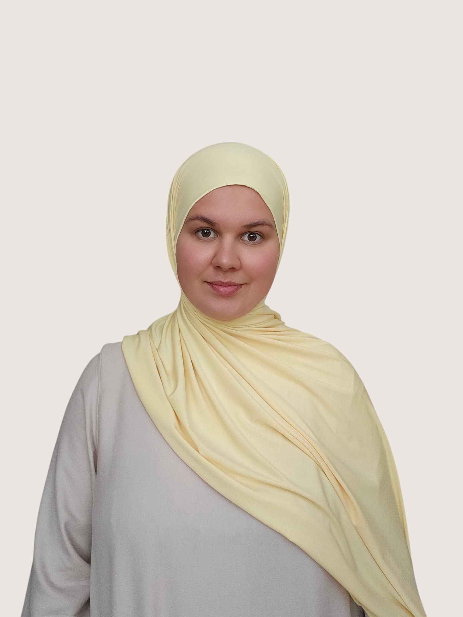 Bamboo Jersey Hijab Butter Yellow - Image 4