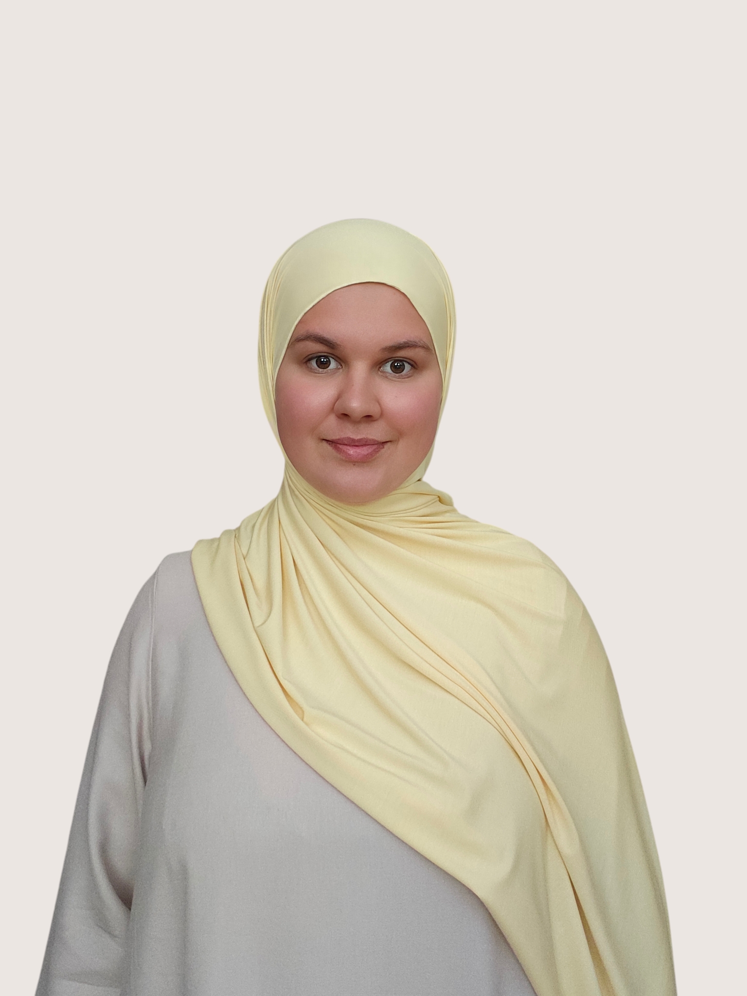 Bamboo Jersey Hijab Butter Yellow - Image 2