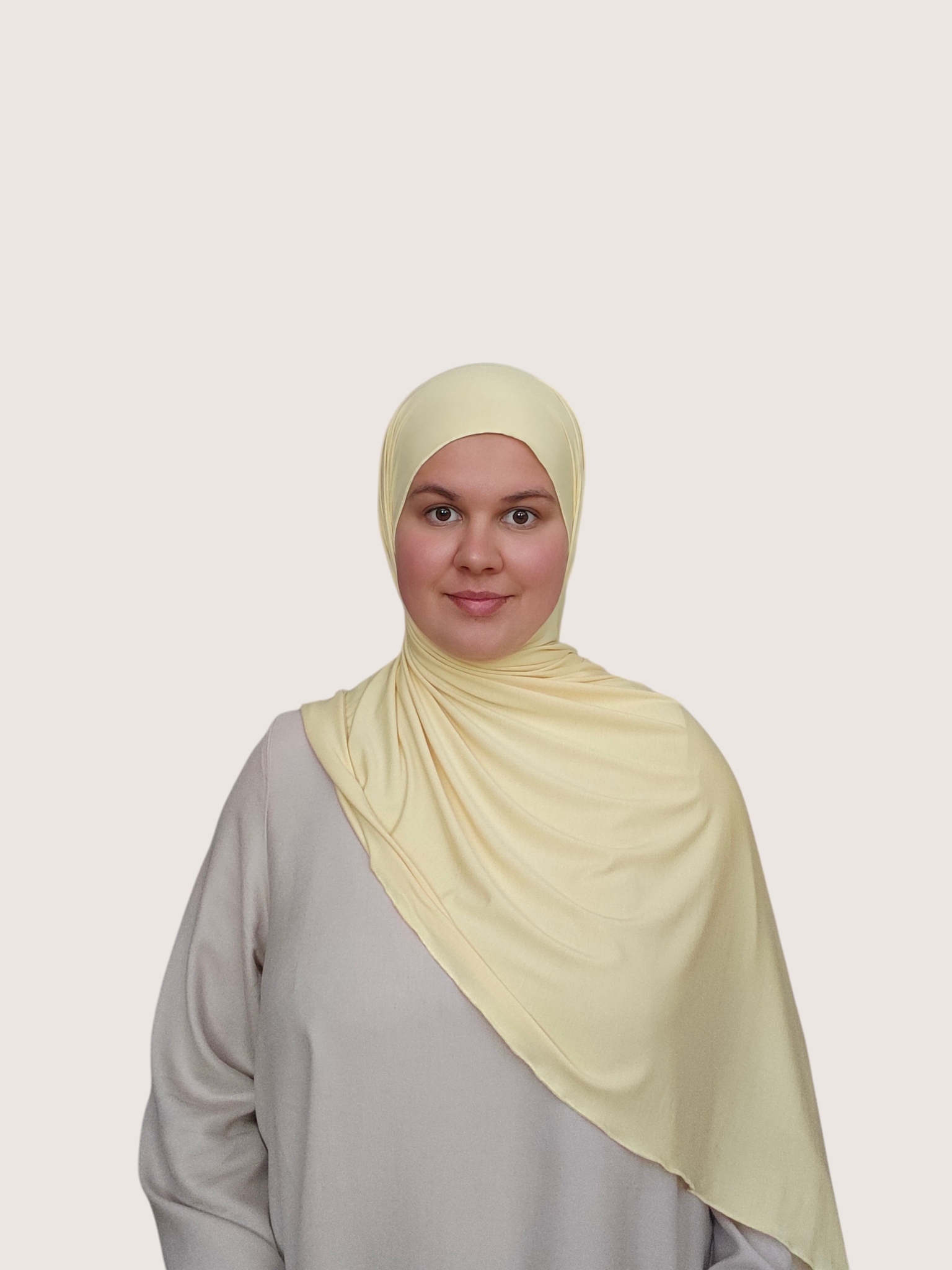 Bamboo Jersey Hijab Butter Yellow - Image 6