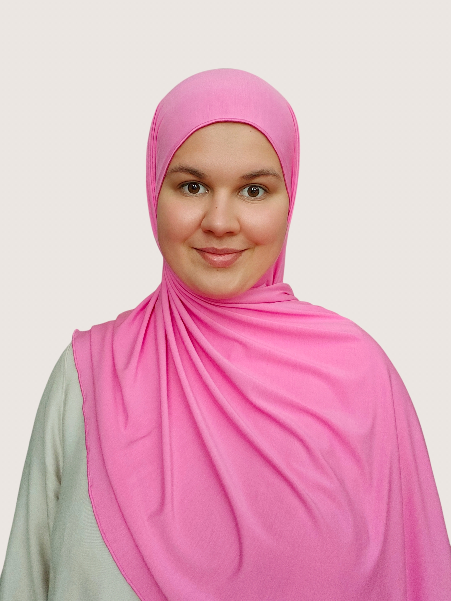 Bamboo Jersey Hijab Pink Bloosom