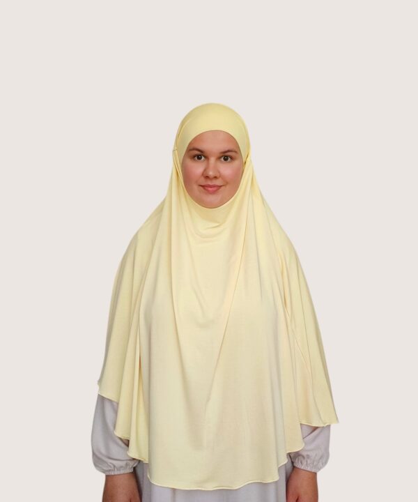 Bamboo Jersey Khimar Butter Yellow