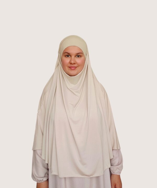 Bamboo Jersey Khimar Oat Cream