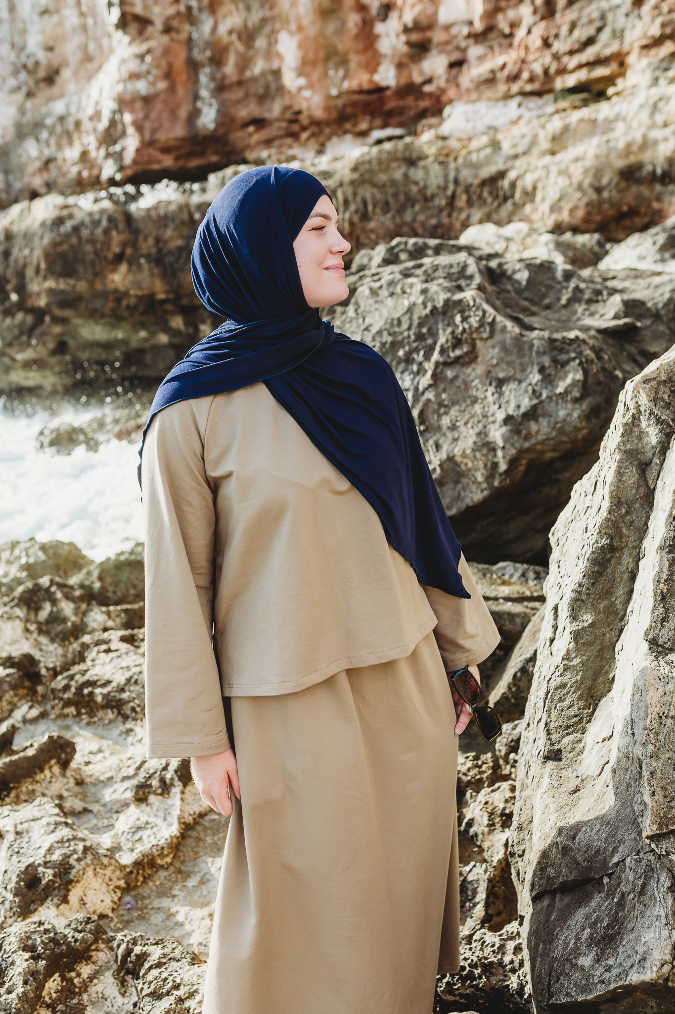 SUKUN Cotton Sweatshirt – thick & breathable (Dune Beige)