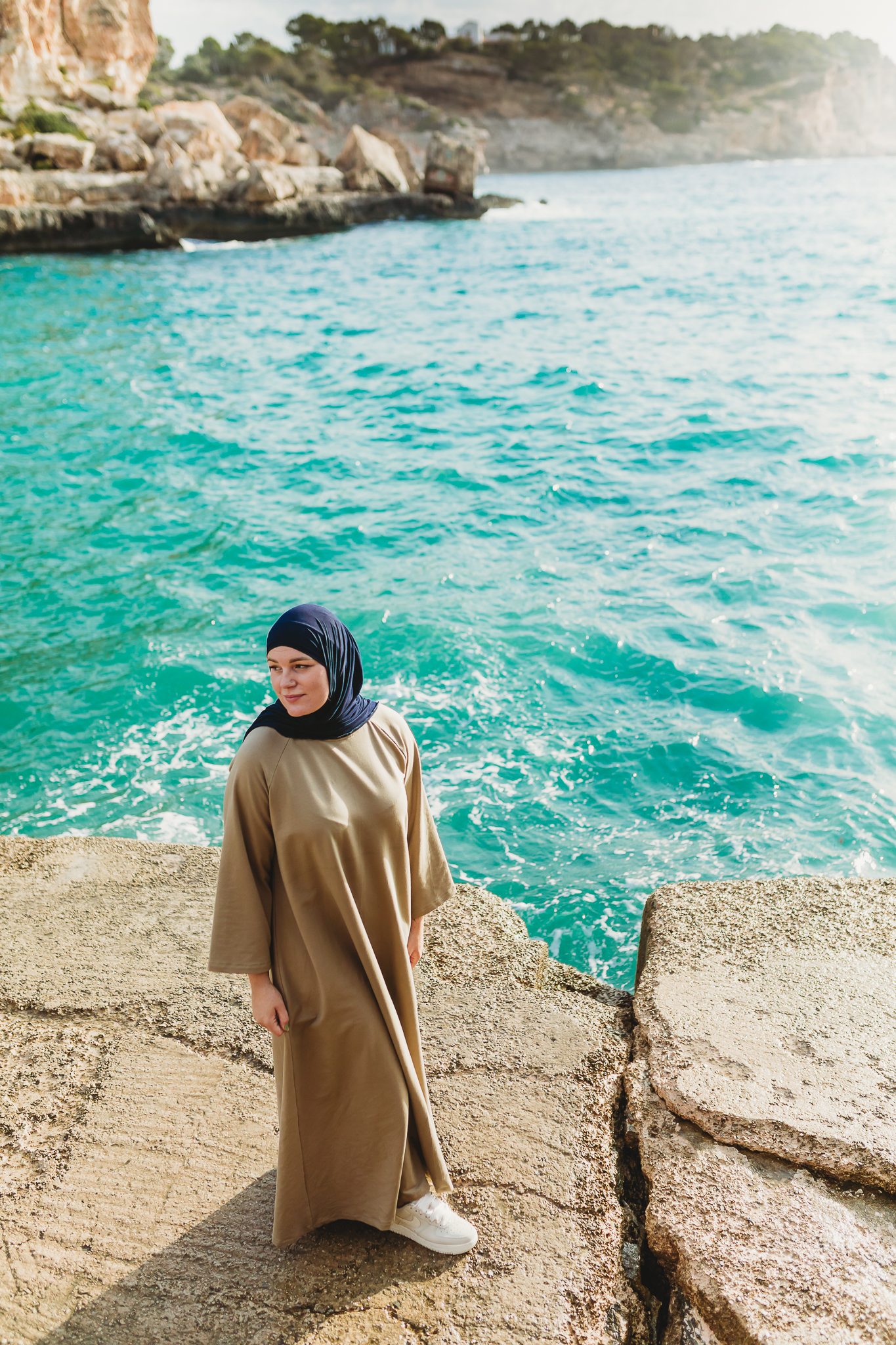 SUKUN Cotton Abaya - thick & breathable (Dune Beige) - Image 5