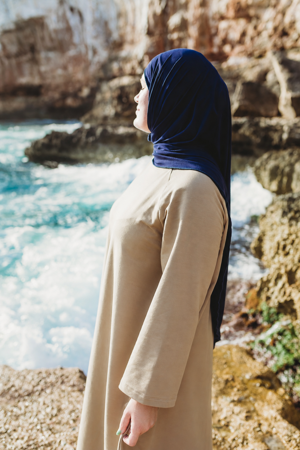 SUKUN Cotton Abaya - thick & breathable (Dune Beige) - Image 7