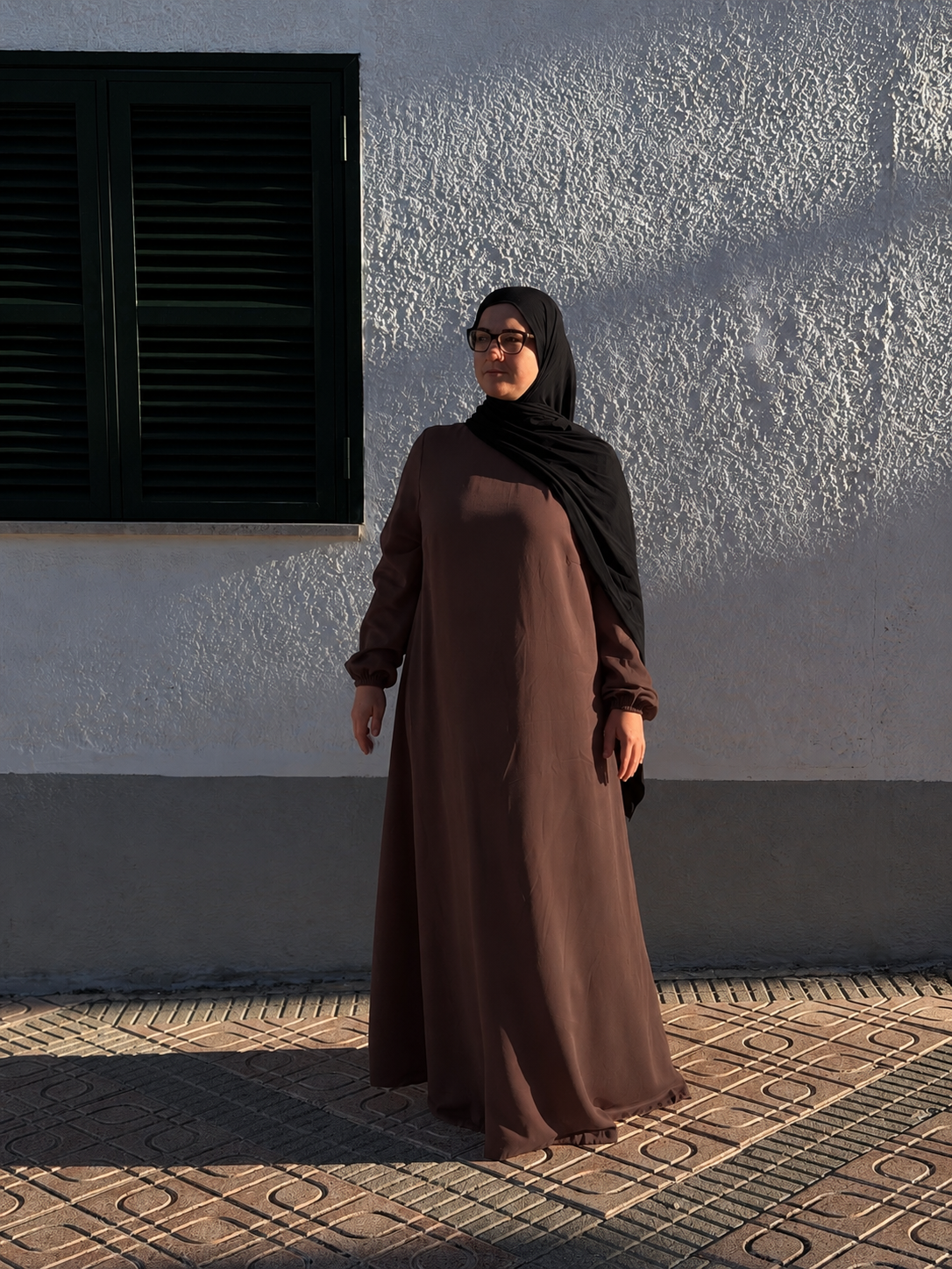 The Ease Modest Maxi Dress 2.0 Tencel Twill (Qahwa Brown)